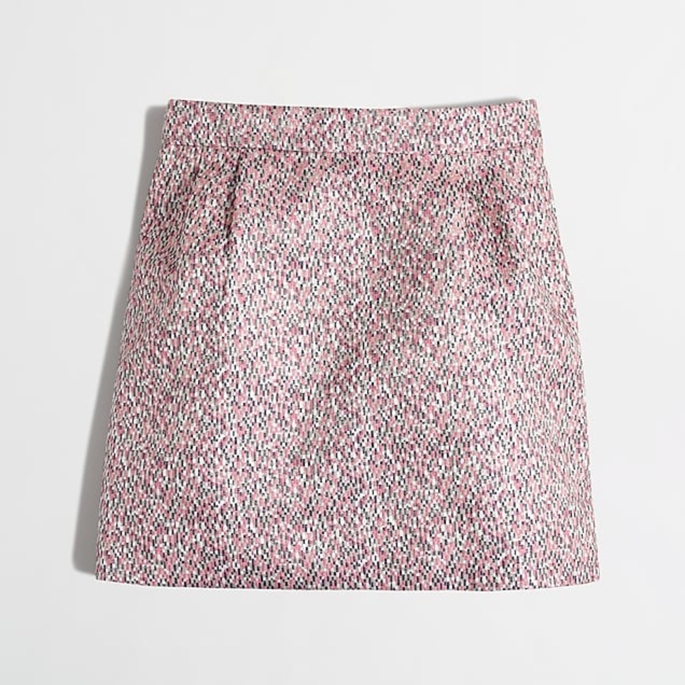 J Crew Multi-color jacquard mini skirt